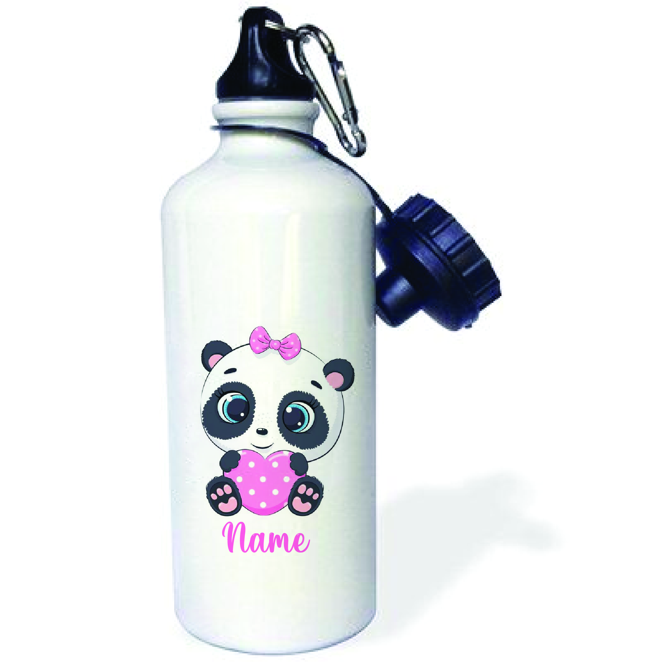 Personalised Cute Panda Aluminum Water Bottle